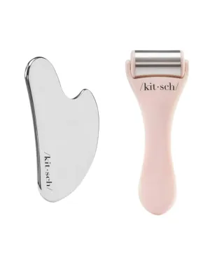 Kitsch Stainless Steel Gua Sha & Ice Roller for Face with Discount