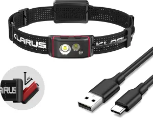 klarus HM5 Rechargeable Headlamp, 800 Lumens Ultra Long Battery Life Headlight, 105 Hours Runtime, IPX6 Waterproof