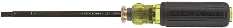 Klein Tools 32751 Screwdriver with Adjustable Length 4 to 8-Inch, Made in USA, #2 Phillips Tip and 1/4-Inch Slotted Tip