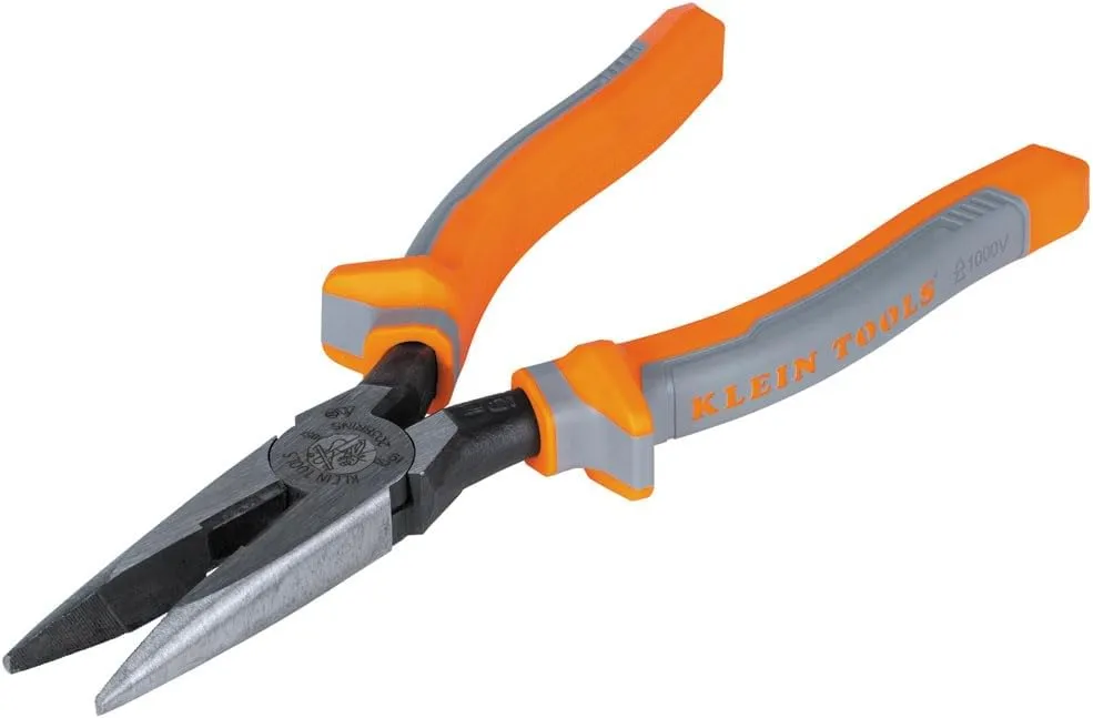 Klein Tools 9421R 1000V Insulated Plier Tool Set with 3 Pairs of Pliers, Cable Cutter, Wire Stripper, and 2 Screwdrivers, 7-Piece