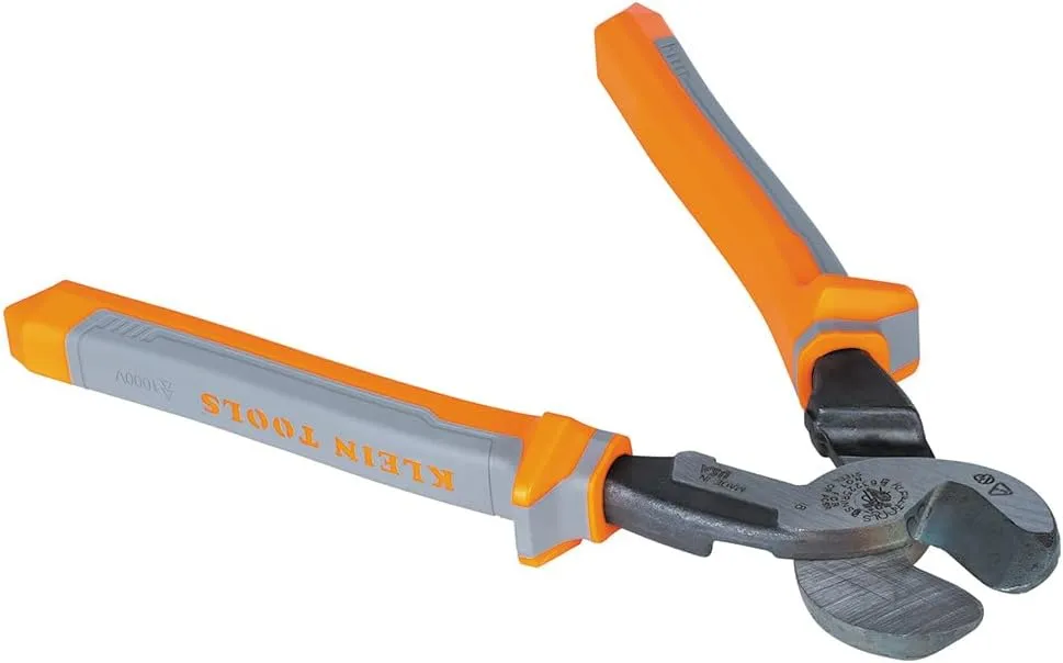 Klein Tools 9421R 1000V Insulated Plier Tool Set with 3 Pairs of Pliers, Cable Cutter, Wire Stripper, and 2 Screwdrivers, 7-Piece