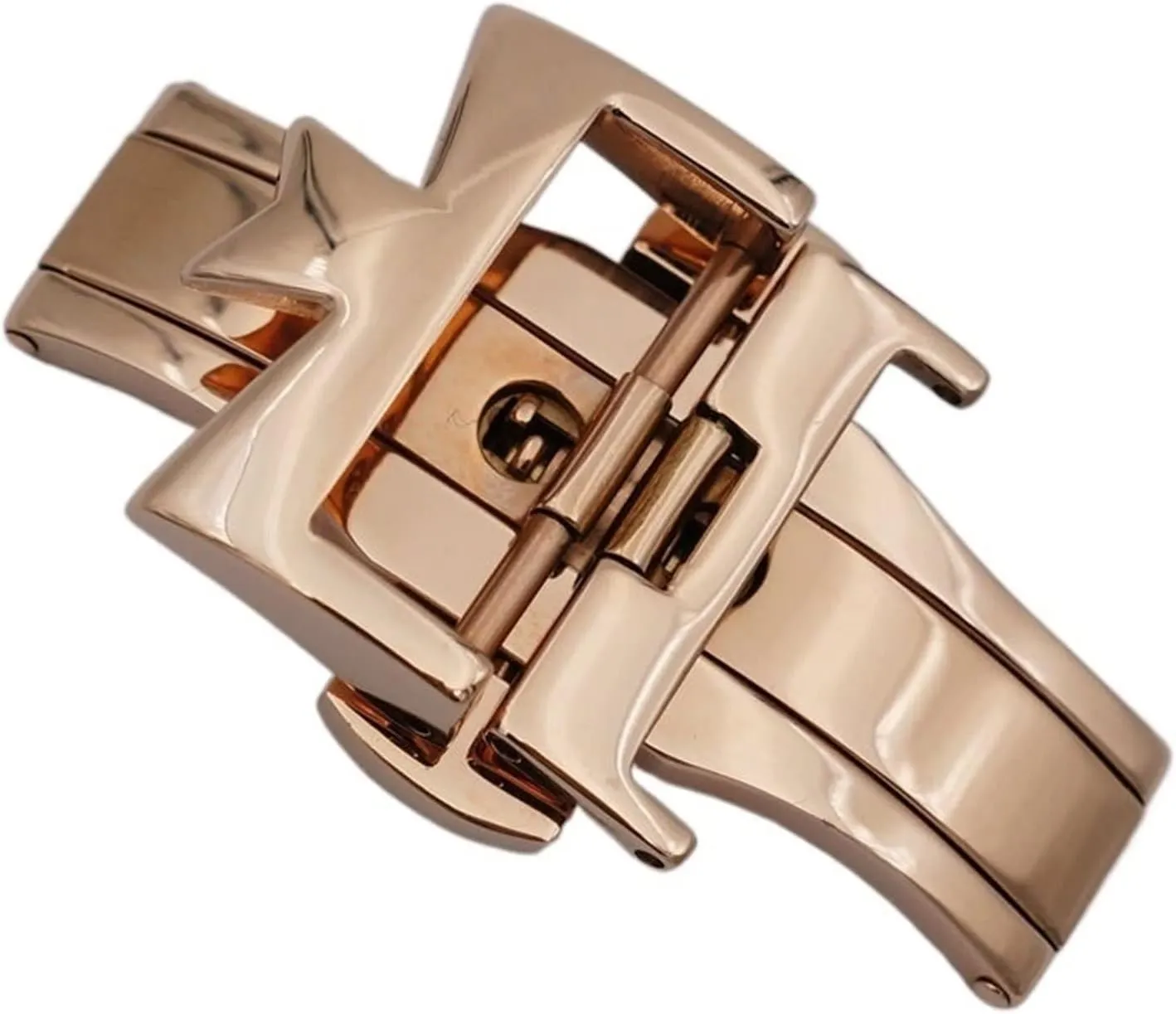 KLVN 18mm 20mm 316L Stainless Steel Double By Double Open Watch Buckle Clasp Strap Deployant For Watchbands