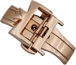 KLVN 18mm 20mm 316L Stainless Steel Double By Double Open Watch Buckle Clasp Strap Deployant For Watchbands