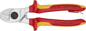 KNIPEX Tools 95 16 165 T Cable Shears-1000V Insulated, Tethered Attachment, 6-1/2"