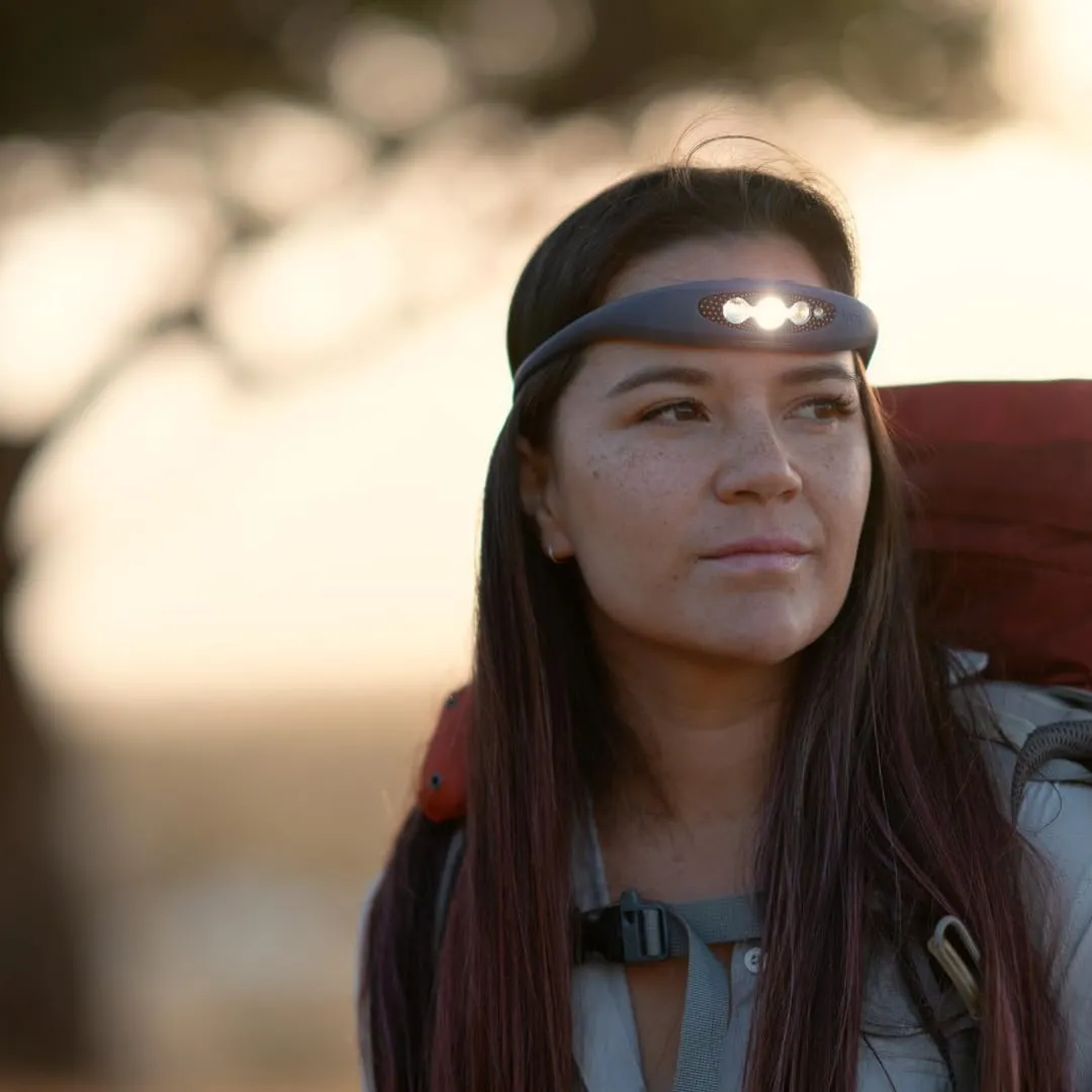 KNOG Bilby 400 Lumen Headlamp - Rechargeable Silicone Head Light w/ 7 Light Modes - Ultralight, IP67 Waterproof