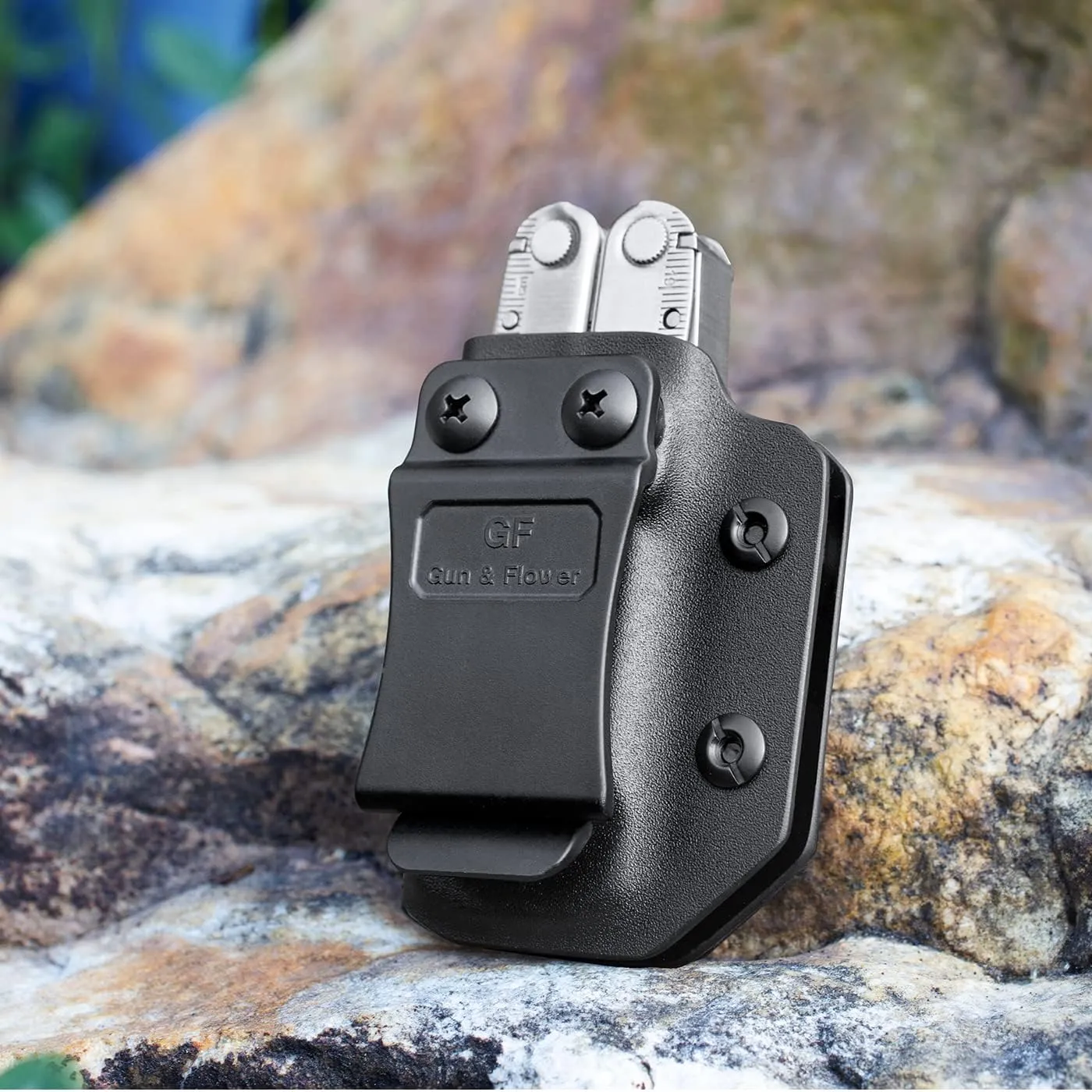 Kydex Multitool Sheath for LEATHERMAN WAVE & WAVE   PLUS/REBAR/SURGE HEAVY DUTY/SKELETOOL Multi Tool Pouch, Multi-tool not included, Kydex and Carbon Fiber Available