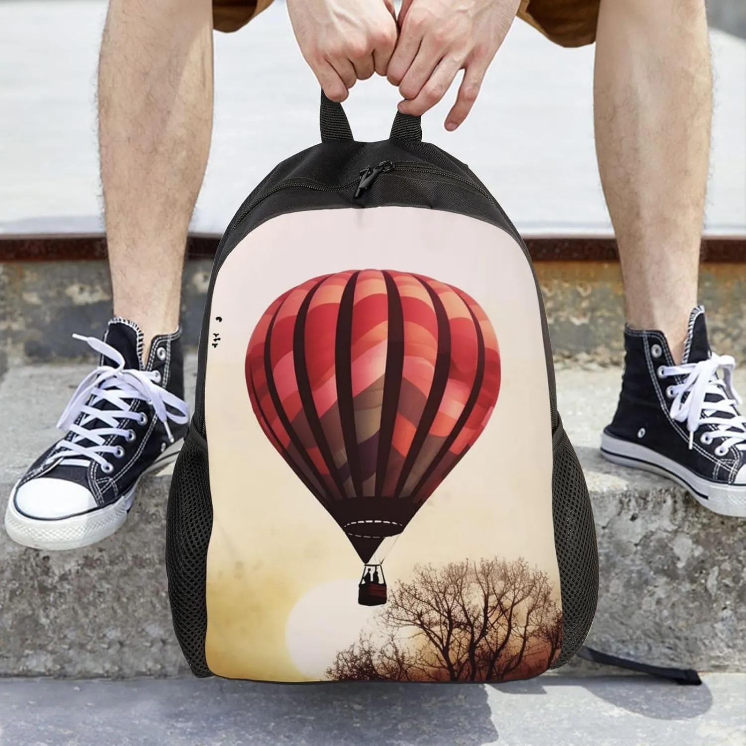 Laptop Backpack for Men Women Carry On Backpack Hot air balloon Backpack Lightweight Travel Bag Casual Daypack
