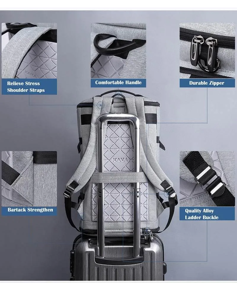 Large Capacity Ergonomic Travel Backpack - Comfortable Spacious Design