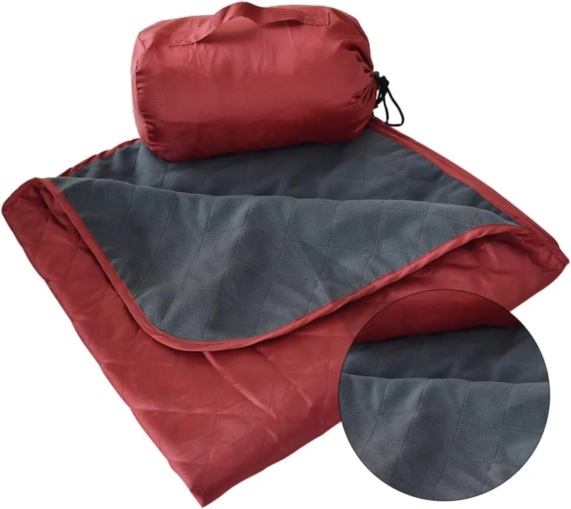 Large Outdoor Camping Blanket Family Picnic Mat Fleece Ground Cover Beach Nap Blanket Quick Dry