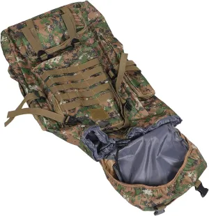 Large Travel Backpack Hiking Backpacks with External Frame Rucksack for Men Oxford Cloth Army Style