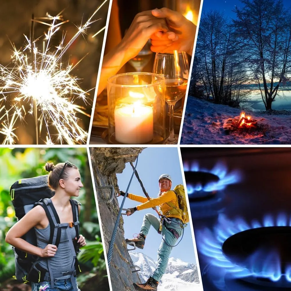 LcFun Electric Lighter Outdoor Windproof USB C Rechargeable Plasma Arc Lighters Electronic Flameless Lighter with Flashlight for Camping Hiking, Survival Kits, Tactical Gears for Men