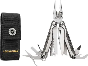 Leatherman Charge  Multi-Tool - 19 Tools for Camping & Fishing, Silver Stainless Steel with Nylon Sheath