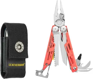 LEATHERMAN, Signal, 19-in-1 Multi-tool for Outdoors, Camping, Hiking, Fishing, Survival, Durable & Lightweight EDC, Made in the USA, Guava