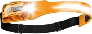 Led Headlamp, Headlamp with Motion Sensor, Waterproof Headlamp, Wide Beam Headlamp, Waterproof Led Headlamp for Camping, Featuring 230-degree Wide Beam, Motion Sensor, and Side Flashlight