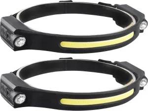LED Headlamp,2Pcs Running Headlamp,Rechargeable Flashlight for Adults,High Lumen Type-C Full-Angle COB Head Lamp with Bright 6 Modes & Motion Sensor for Outdoor Running, Camping Hiking