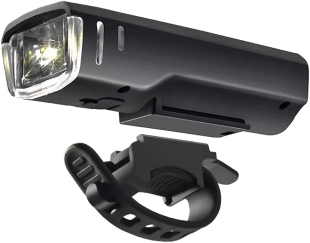 LED Headlight for Bike Portable Bike Lamp with Light Sensor Lithium Battery Modes USB Charging Easy to Install for Mountain Biking Black