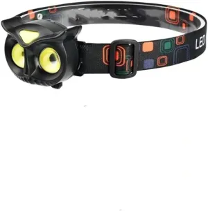 LED Strong Light cat Headlight 1200mah Portable Outdoor Adventure Camping Fishing Sensor Headlight COB Warning Headlight(Dry Cell 3A 3)