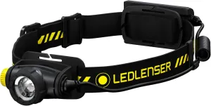 Ledlenser, H5R Work Rechargeable Headlamp, 500 Lumens, Advanced Focus System, Constant Light Output, Dimmable, Magnetic Charge System, Dustproof, Waterproof, Rubber Covers, Protective Lens