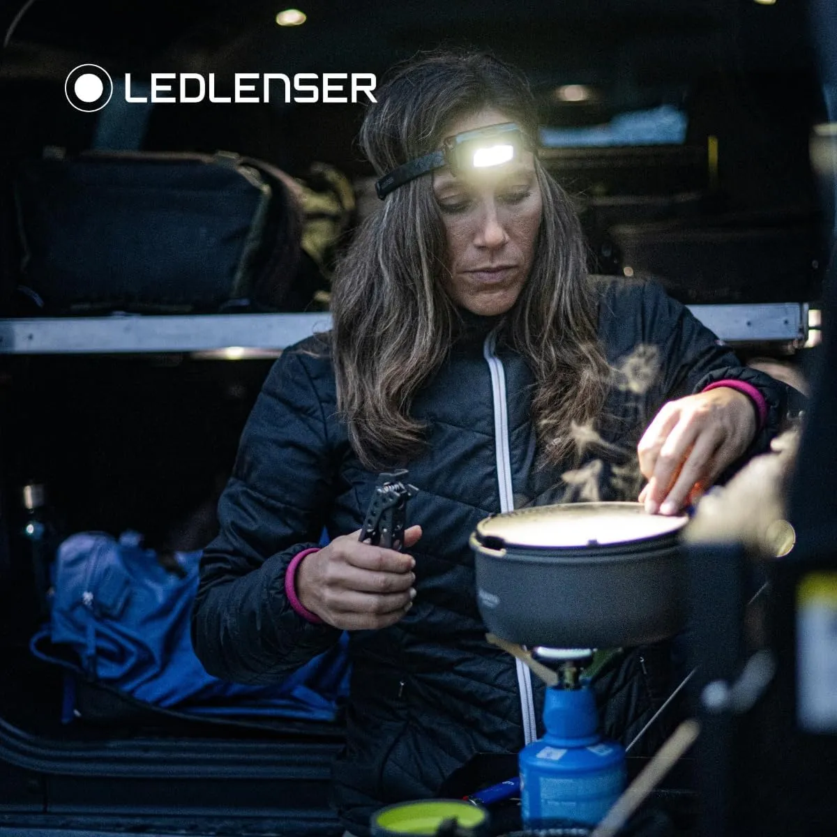 Ledlenser HF4R Core Rechargeable 500 Lumen LED Head Torch - Lightweight, Super Bright, Ideal for Running, Hiking, Camping, Fishing, Includes Red Light and USB C Charger, Essential Outdoor Equipment