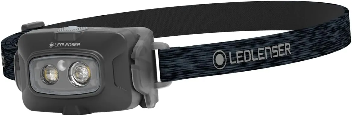Ledlenser HF4R Core Rechargeable 500 Lumen LED Head Torch - Lightweight, Super Bright, Ideal for Running, Hiking, Camping, Fishing, Includes Red Light and USB C Charger, Essential Outdoor Equipment