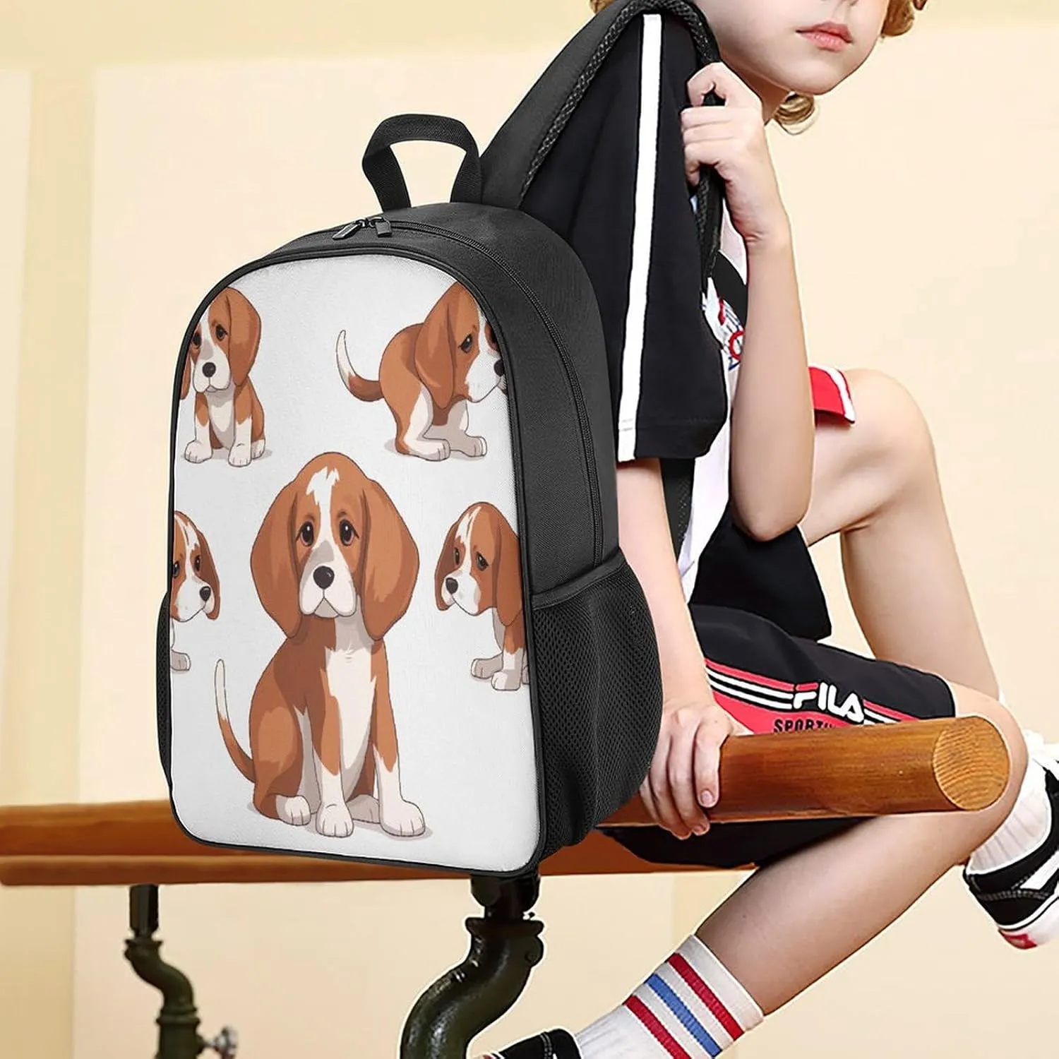 Lightweight Backpacks Cute Travel Bag Durable Beagle Dog Printing Small Travel Backpack For Women & Men