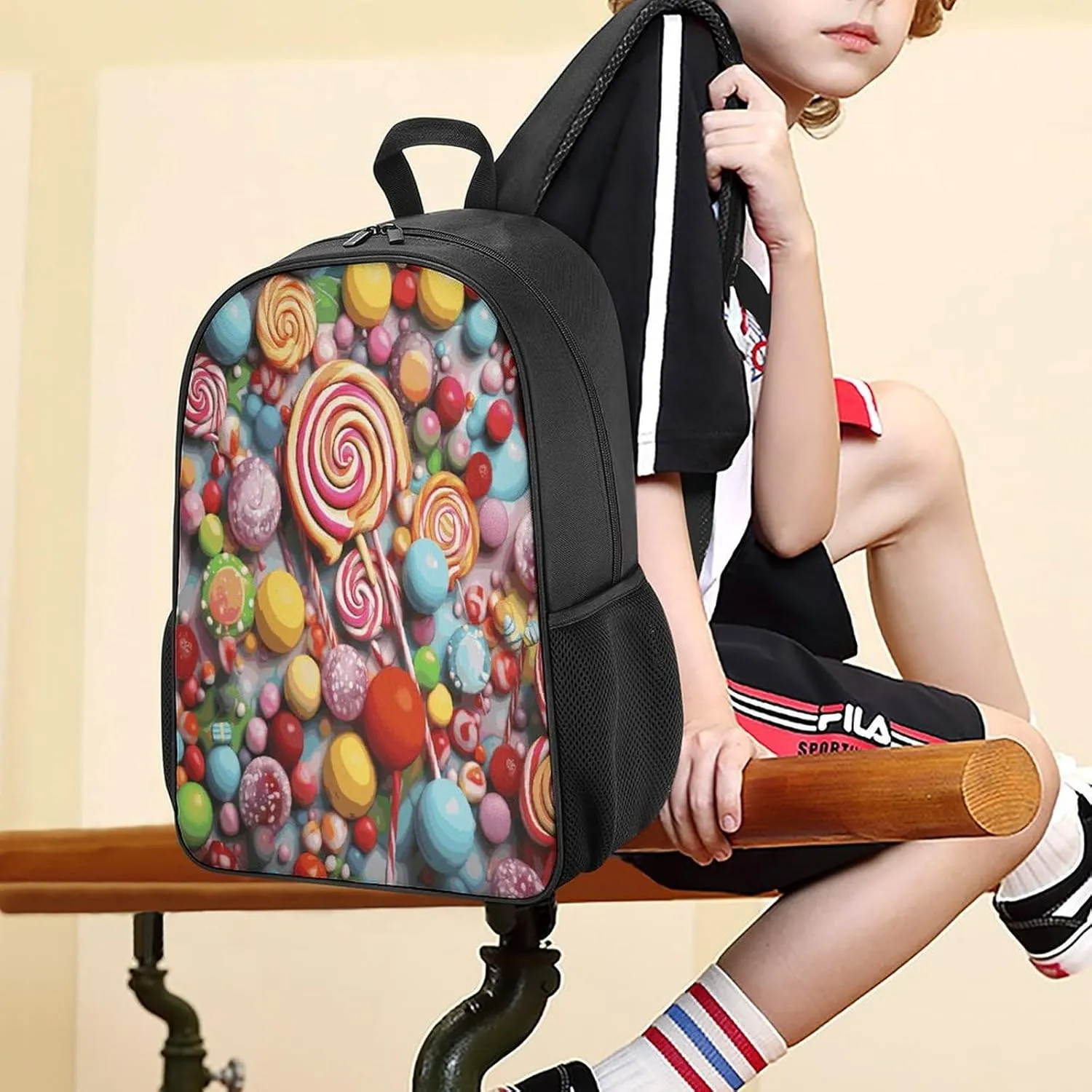 Lightweight Backpacks Cute Travel Bag Durable Candy Printing Small Travel Backpack For Women & Men