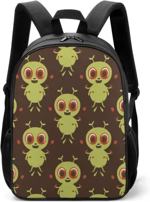 Lightweight Backpacks Cute Travel Bag Durable Cartoon Green Biont Printing Small Travel Backpack For Women & Men