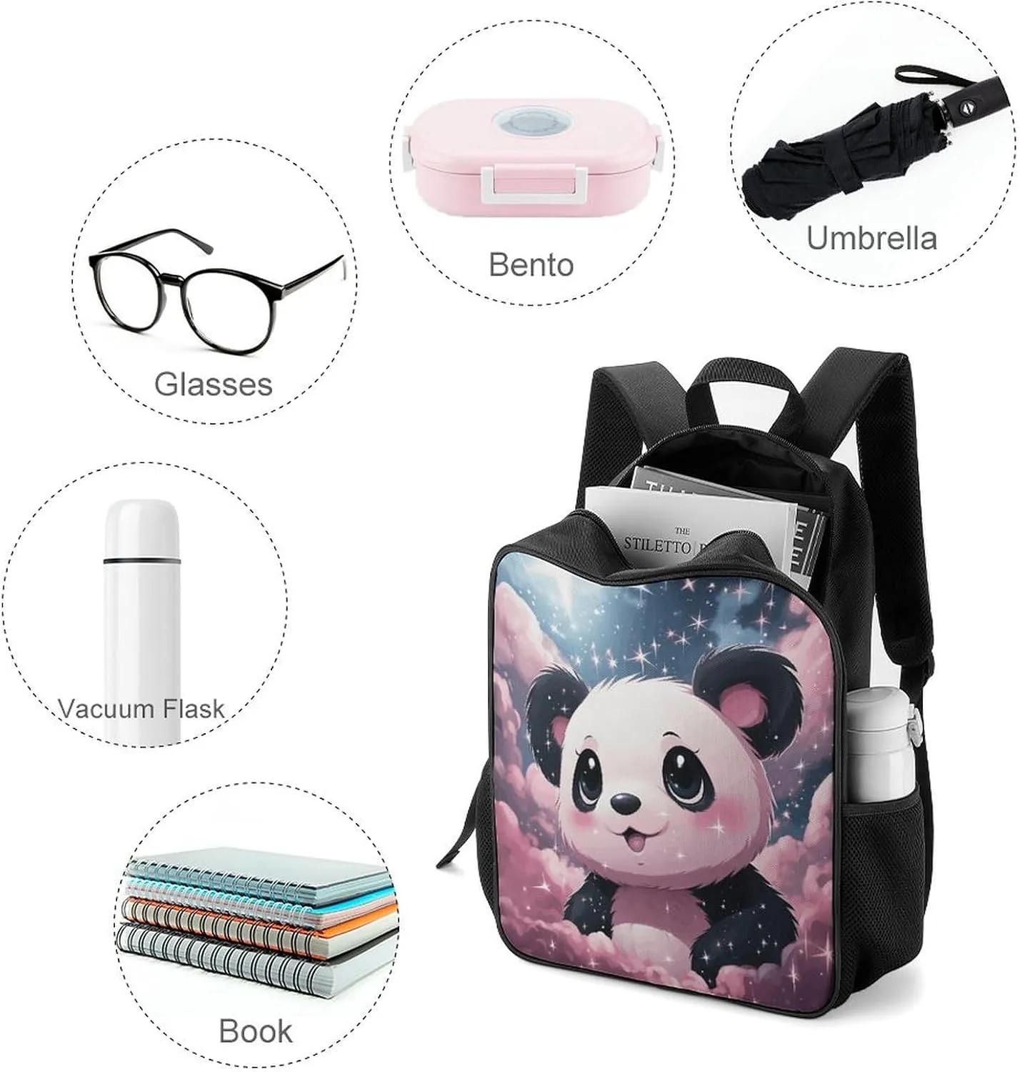 Lightweight Backpacks Cute Travel Bag Durable Cartoon Land Creatures Printing Small Travel Backpack For Women & Men