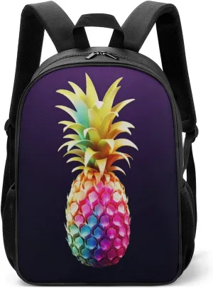 Lightweight Backpacks Cute Travel Bag Durable Colorful Pineapple Printing Small Travel Backpack For Women & Men