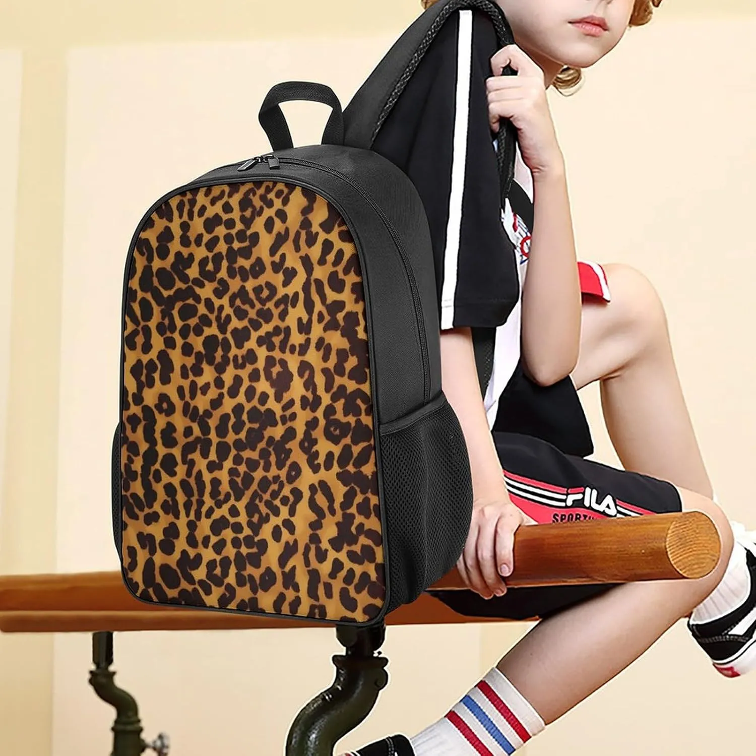 Lightweight Backpacks Cute Travel Bag Durable Cool Cheetah Leopard Printing Small Travel Backpack For Women & Men