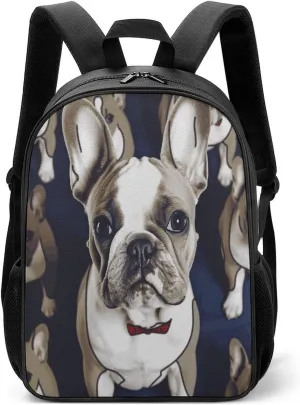 Lightweight Backpacks Cute Travel Bag Durable Cute French Bulldog Printing Small Travel Backpack For Women & Men
