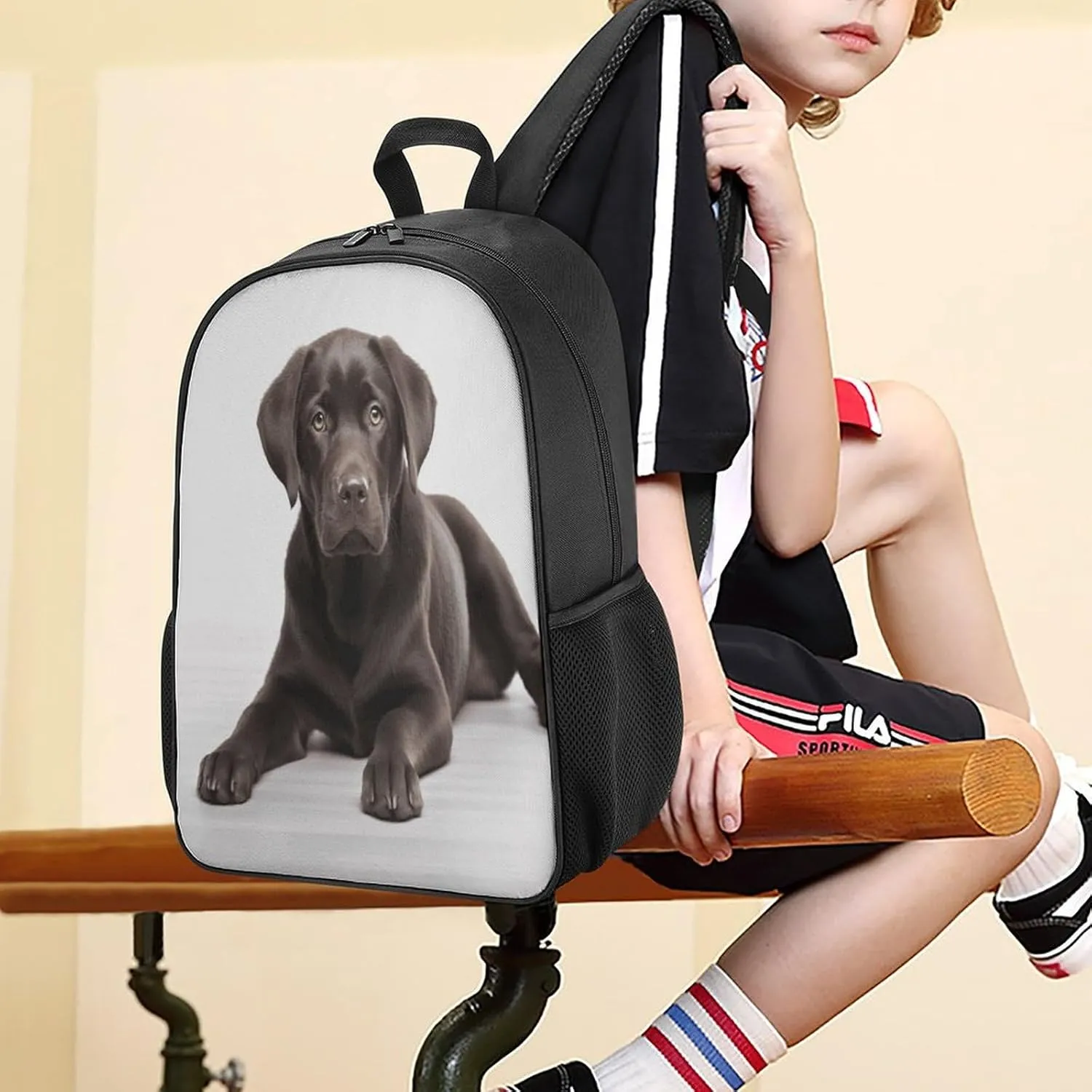 Lightweight Backpacks Cute Travel Bag Durable Dog Printing Small Travel Backpack For Women & Men