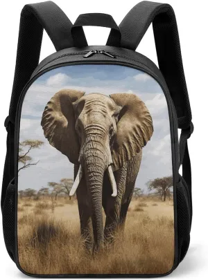 Lightweight Backpacks Cute Travel Bag Durable Elephant Printing Small Travel Backpack For Women & Men