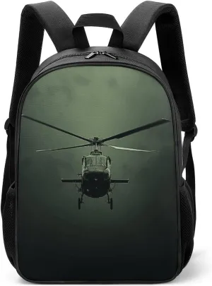 Lightweight Backpacks Cute Travel Bag Durable Helicopter Printing Small Travel Backpack For Women & Men