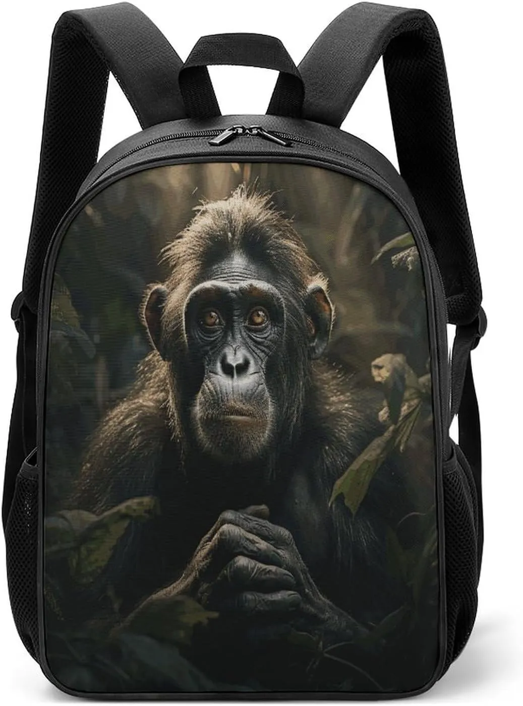 Lightweight Backpacks Cute Travel Bag Durable Monkey in Jungle Printing Small Travel Backpack For Women & Men