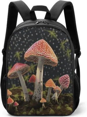 Lightweight Backpacks Cute Travel Bag Durable Mushroom Printing Small Travel Backpack For Women & Men