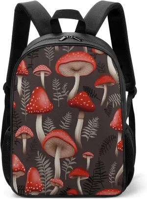 Lightweight Backpacks Cute Travel Bag Durable Red Mushrooms Printing Small Travel Backpack For Women & Men