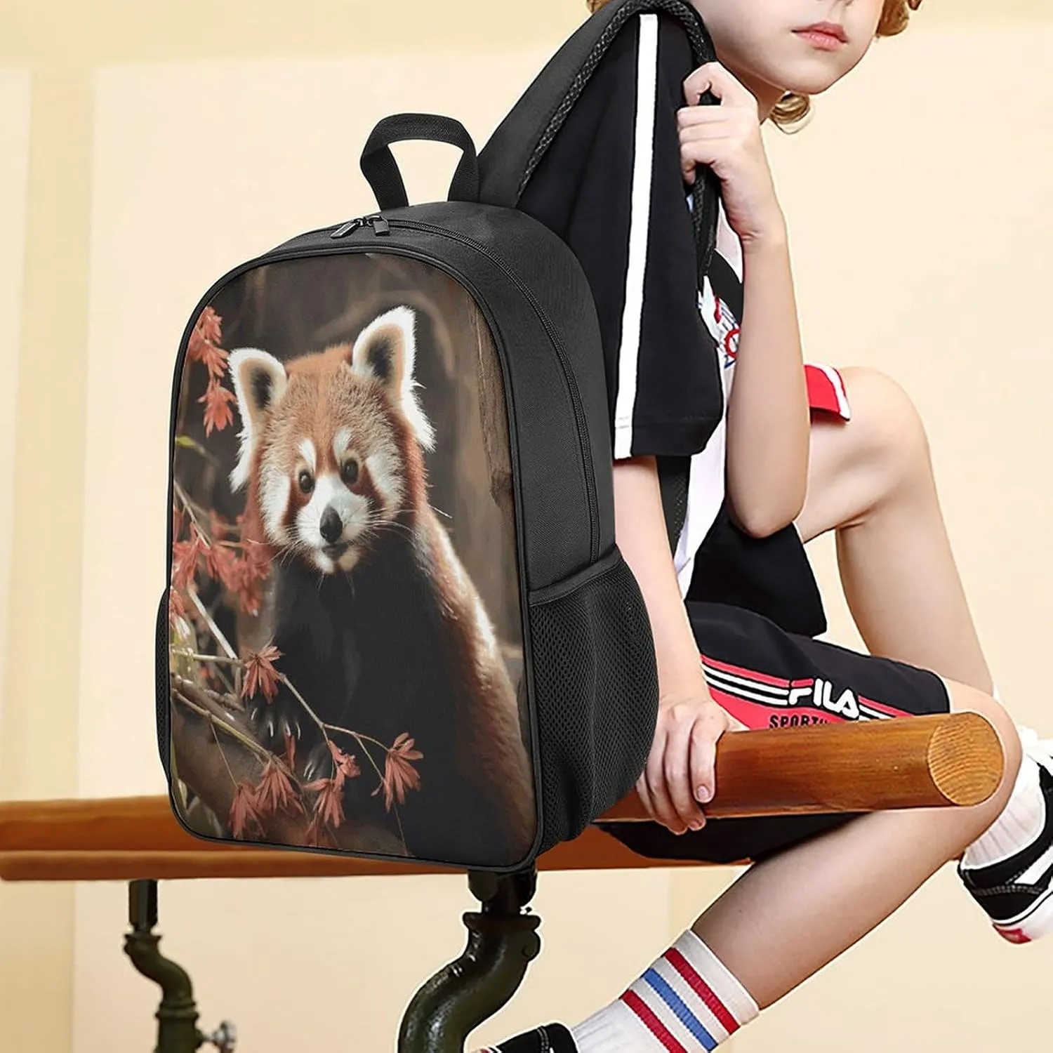 Lightweight Backpacks Cute Travel Bag Durable Red Pandas Printing Small Travel Backpack For Women & Men