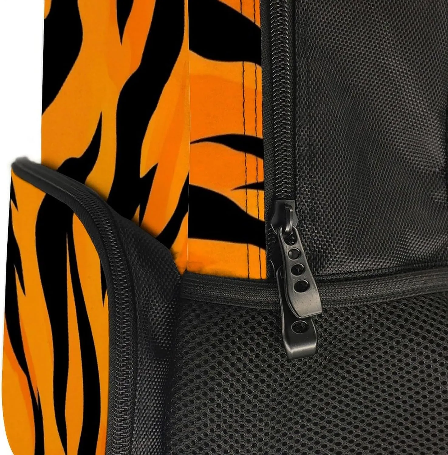 Lightweight Daypack for Camping Business Walking Cycling - Large Capacity Anti-Theft Multipurpose Bookbag, Animal Print Tiger Stripe Gym Outdoor Hiking Backpack