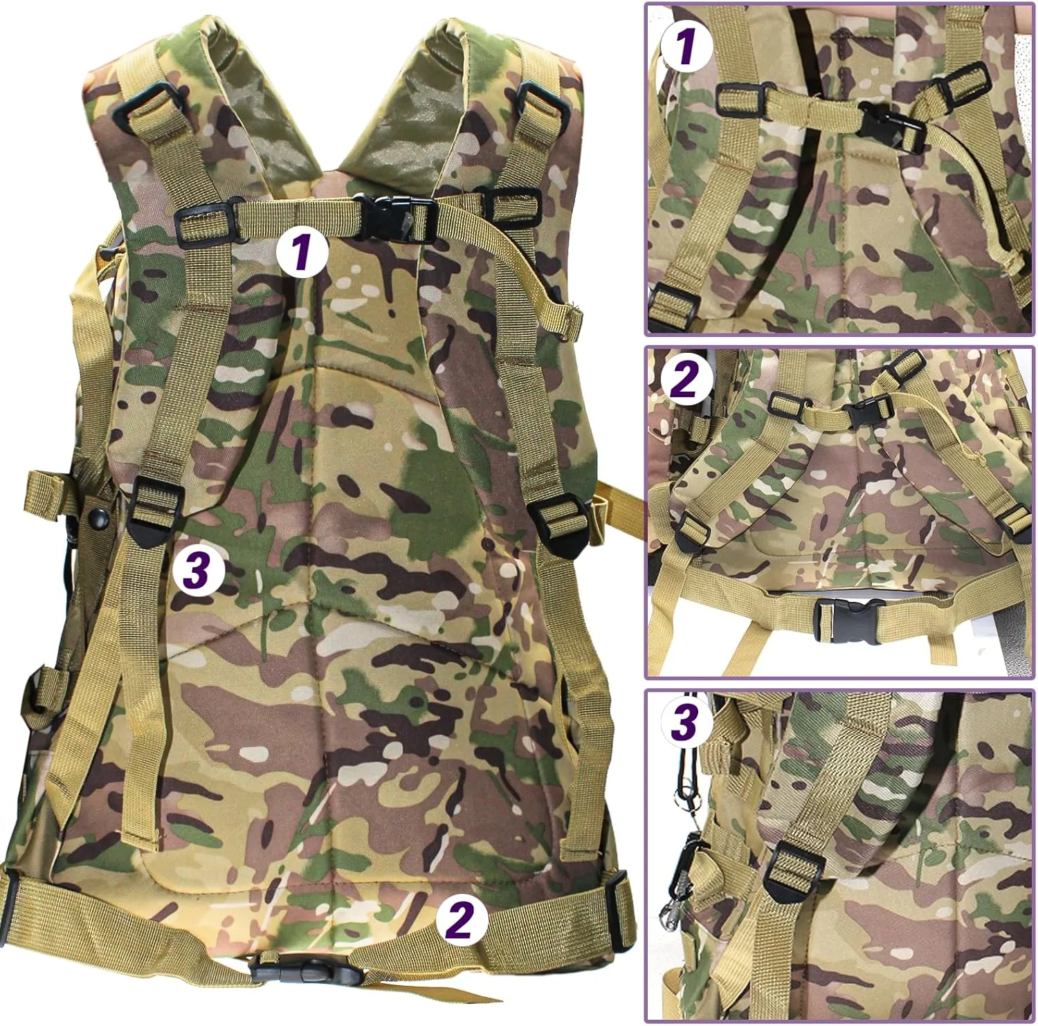 Lightweight Fishing Tackle Backpack Professional Water-Resistant All-in-One Rod Holder & Gear Storage