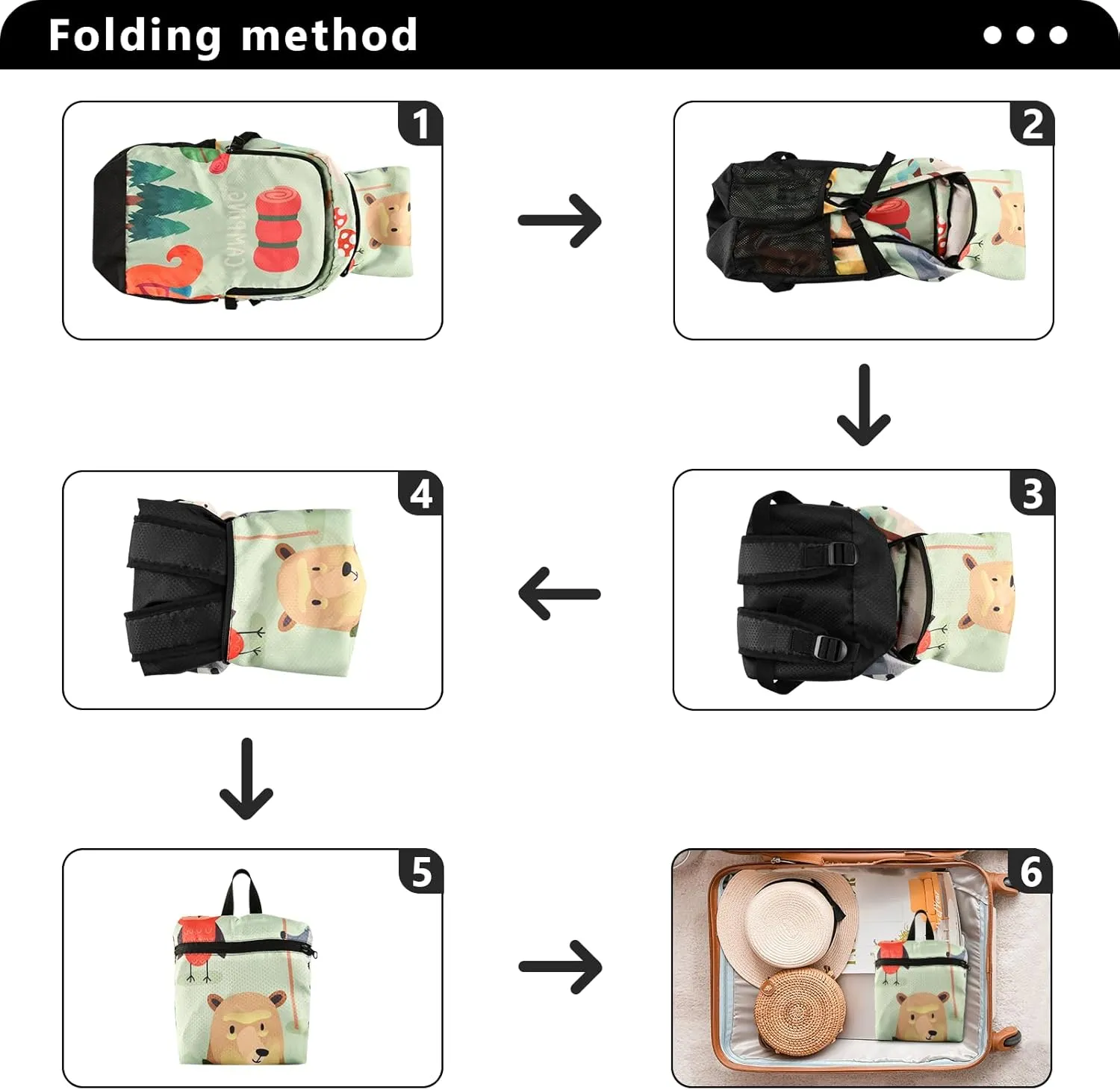 Lightweight Foldable Backpack, Waterproof for Hiking and Camping, Lightweight Backpack