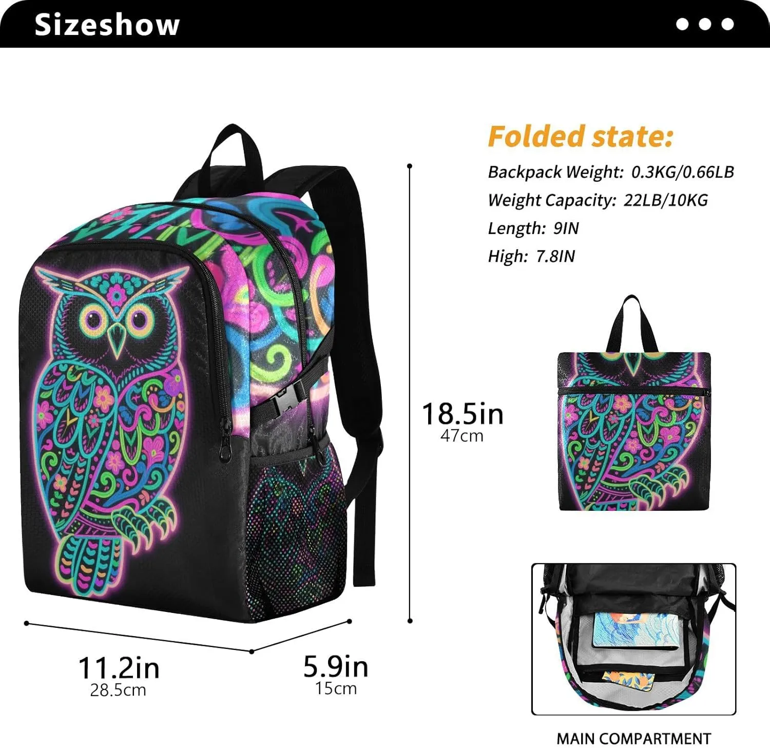 Lightweight Foldable Backpack, Waterproof for Hiking and Camping, Lightweight Backpack