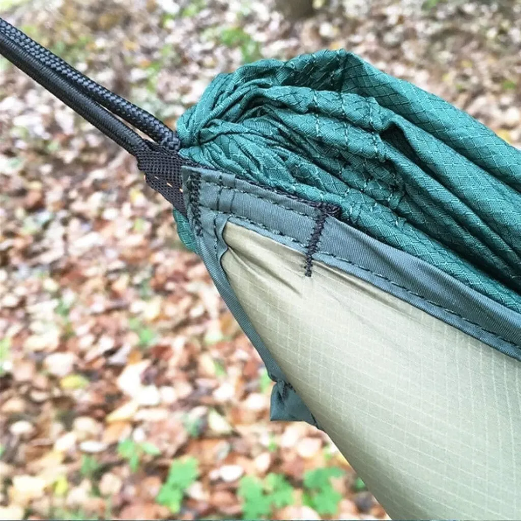 Lightweight Full-Length Hammock Sleeping Bag for Camping, Insulation 40°F to 68°F, Waterproof Nylon, Gifts for Hikers