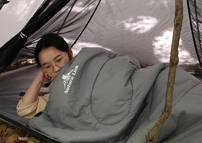 Lightweight Sleeping Bag 2.43lbs, Backpacking Sleeping Bag 46℉-59℉, Nylon Shell and Lining, Waterproof, Compact, Ultralight Sleeping Bag for Backpacking Camping Hiking