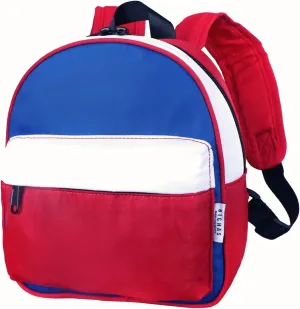 Lightweight Toddler Kids Backpack with Chest Strap For Boys and Girls, Preschool Kindergarten 3-6 Years Old 30 Colors (BWR)