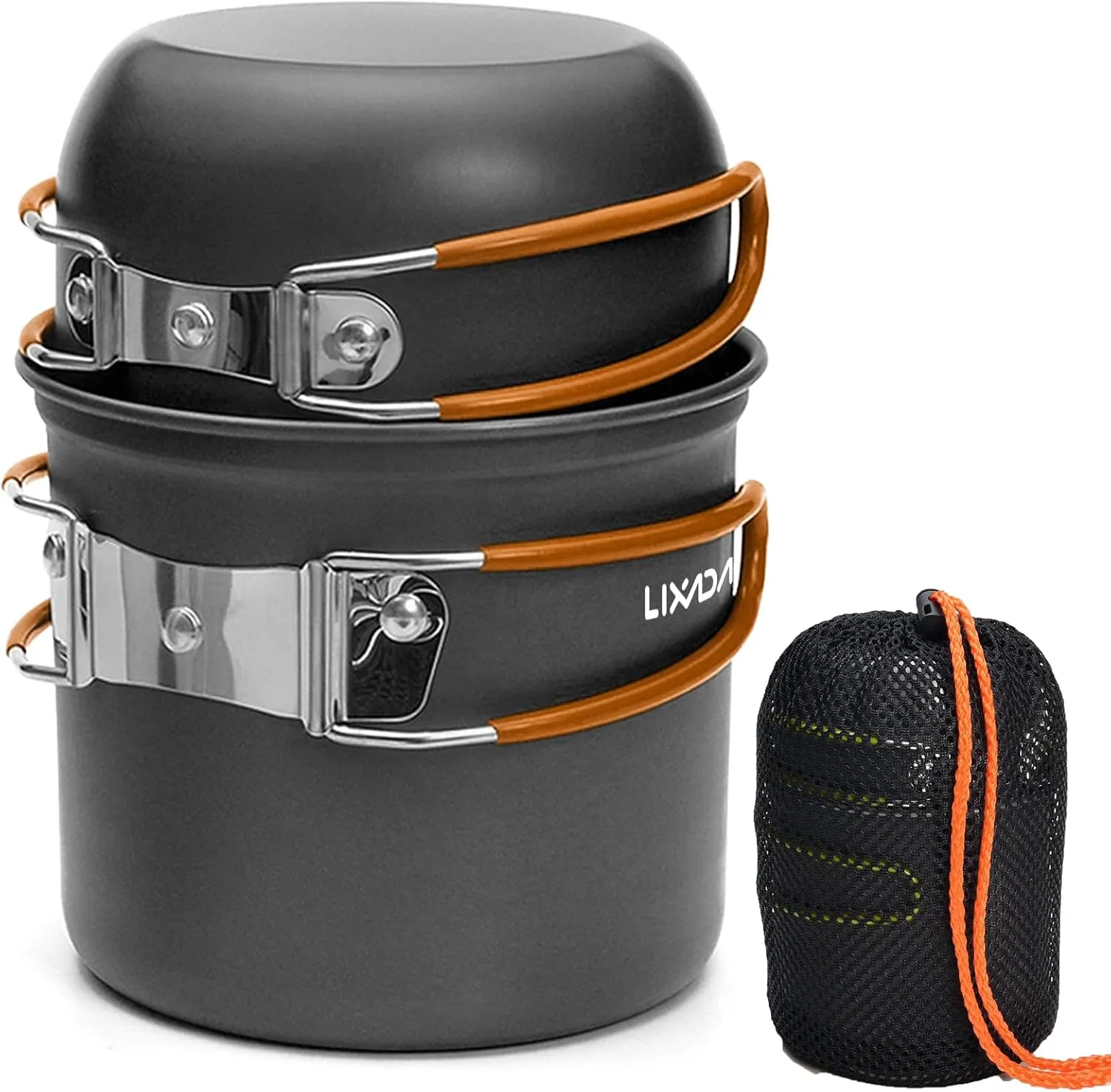 Lixada Camping Cookware Set Portable Camping Mess Kit Cooking Set Camping Cooking Set Outdoor with Stove Spoon Fork Cutter for Picnic Hiking Backpacking Travel