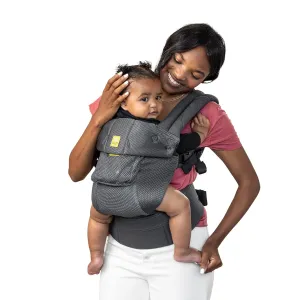 LÍLLÉbaby Complete Airflow Ergonomic 6-in-1 Baby Carrier Newborn to Toddler - with Lumbar Support - for Children 7-45 Pounds - 360 Degree Baby Wearing - Inward and Outward Facing - Charcoal