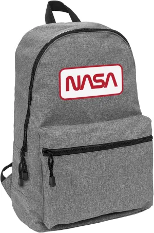 LOGOVISION Nasa Rectagular Worm Logo Lightweight Backpack for Work School Daily Use Packable for Travel