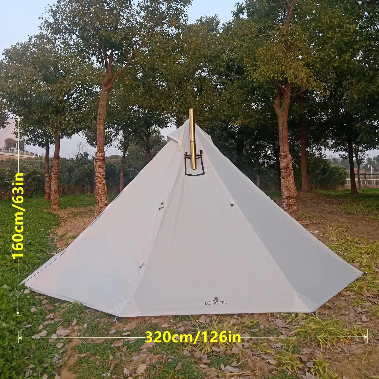 Longeek 2-4 Person Camping Tent 4 Seasons Backpacking Ultralight Easy Up Hot Teepee