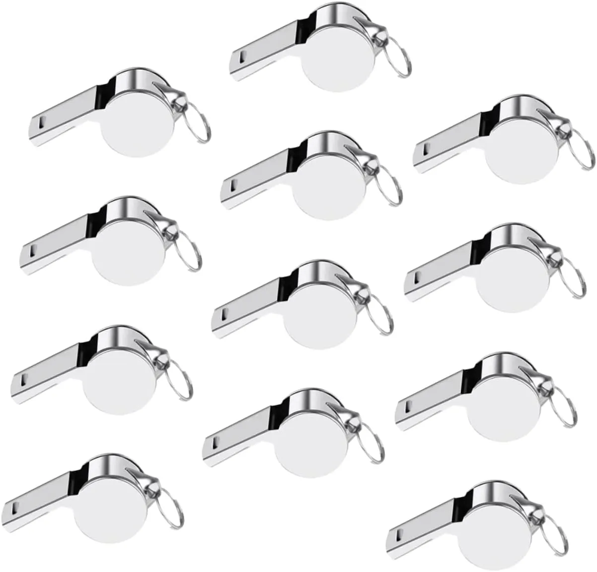 Loud Emergency Whistle Stainless Steel Sports Whistle Multi-use Portable Tool for Outdoor Adventures